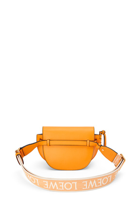 LOEWE Mini Gate Dual bag in soft calfskin and jacquard Mandarin