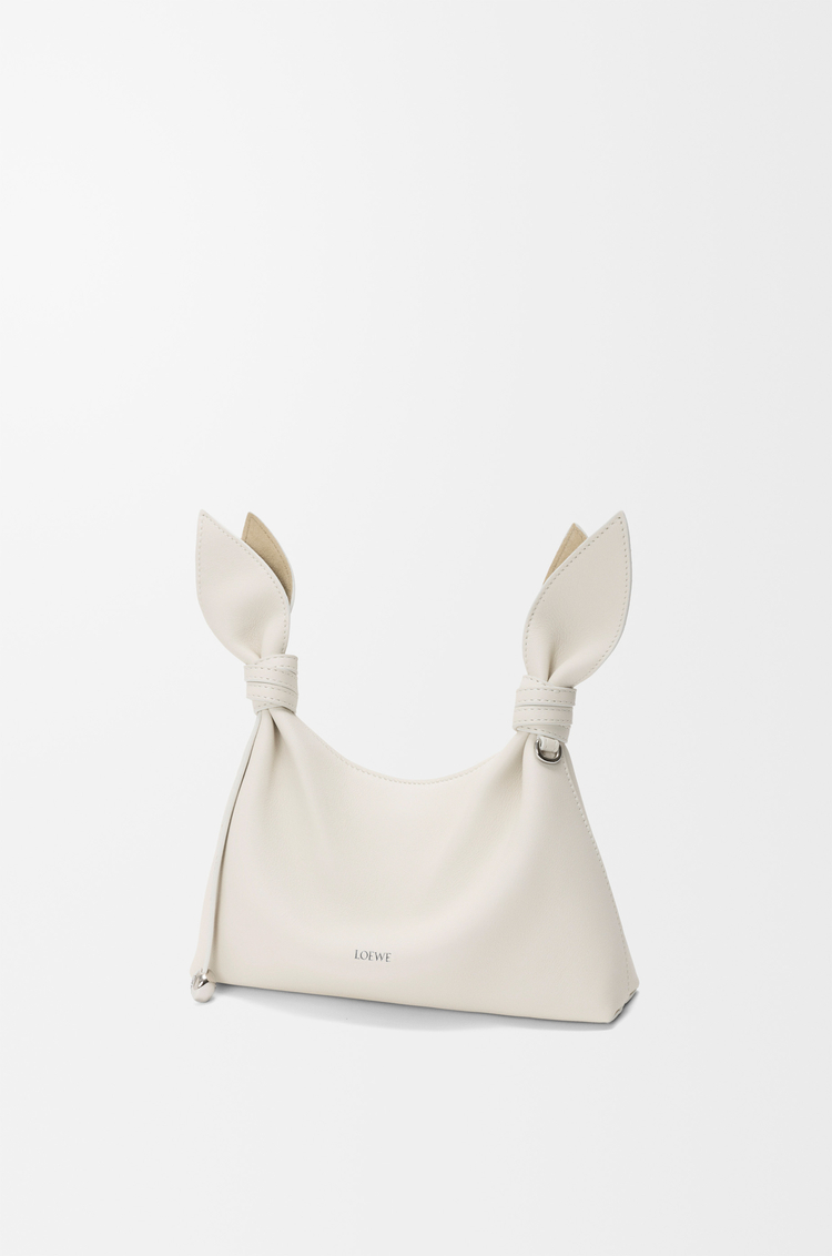 LOEWE Bolso Scarf mini en piel de ternera lisa Blanco Suave