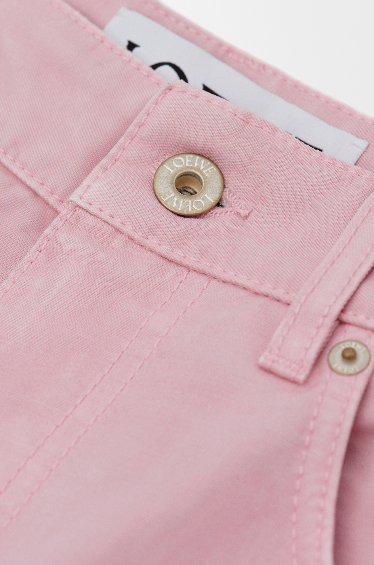 LOEWE Barrel trousers in cotton Pink