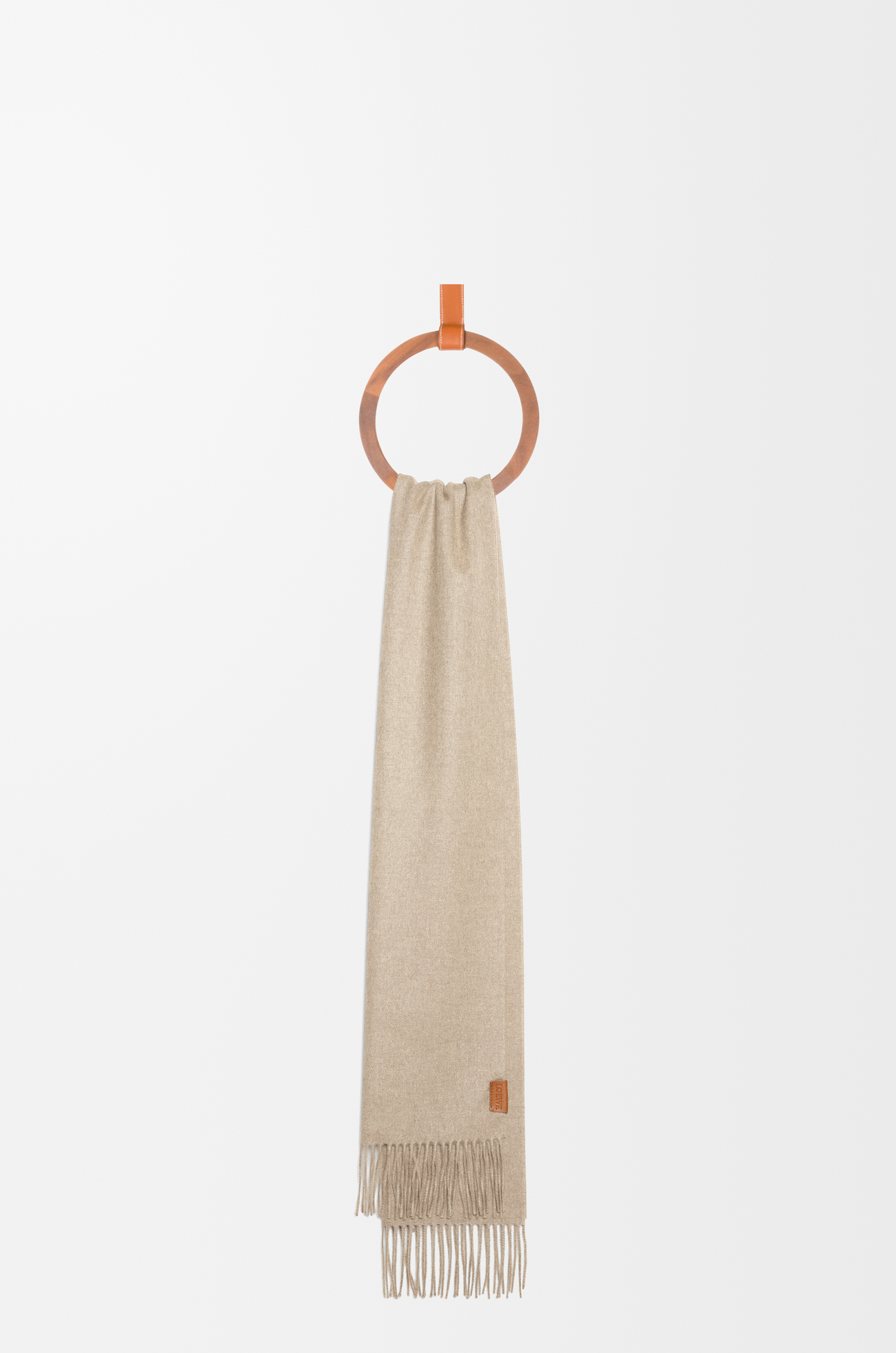 LOEWE Scarf in cashmere Light Beige