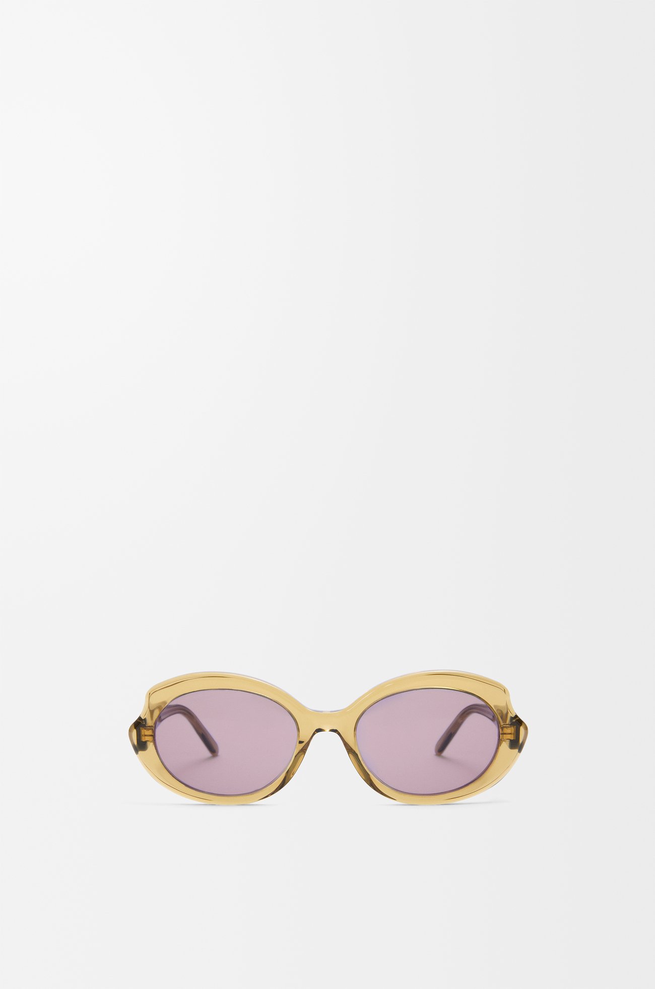 LOEWE Gafas de sol Mini Oval Slim Oliva Transparente