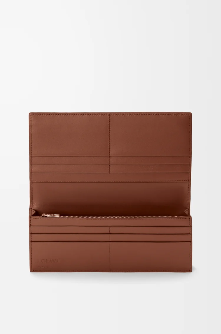 LOEWE Puzzle long horizontal wallet in classic calfskin Brownie