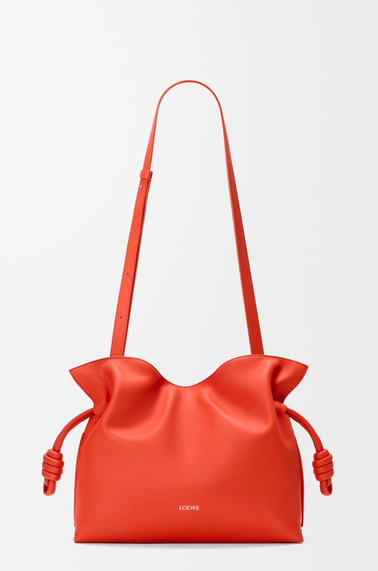 LOEWE Medium Flamenco clutch in nappa calfskin Sunrise Orange