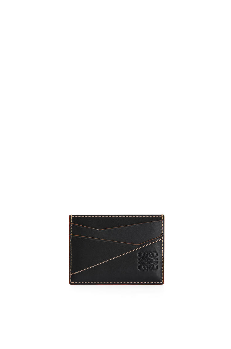 LOEWE Puzzle stitches plain cardholder in smooth calfskin Black pdp_rd