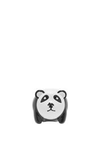 LOEWE Panda dice in brass Black/Soft White