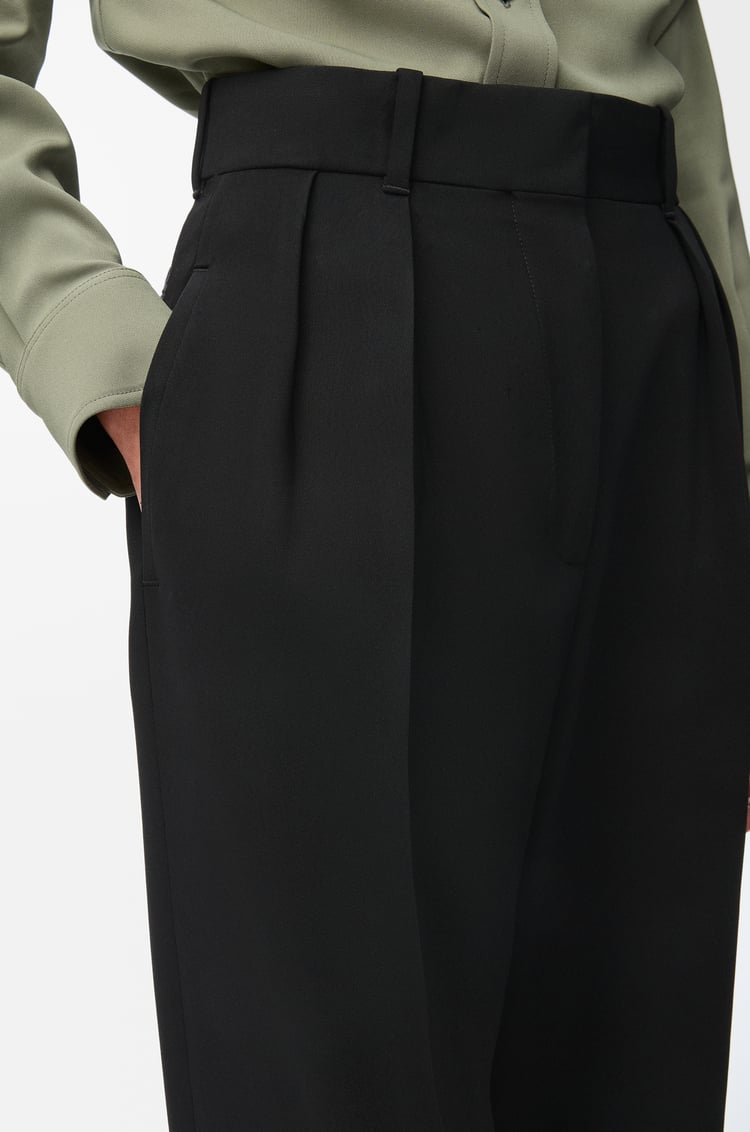 LOEWE Trousers in stretch viscose Black