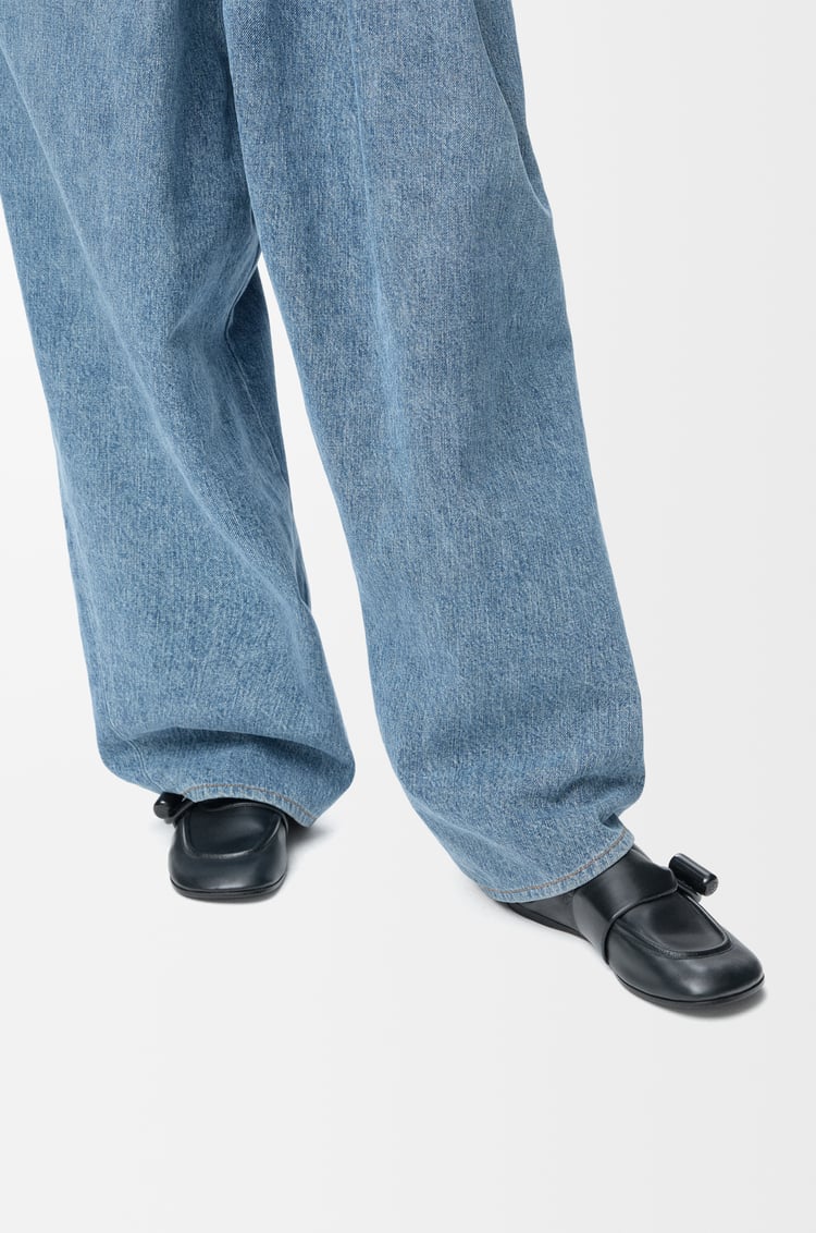 LOEWE Toggle loafer in shiny smooth calfskin Black