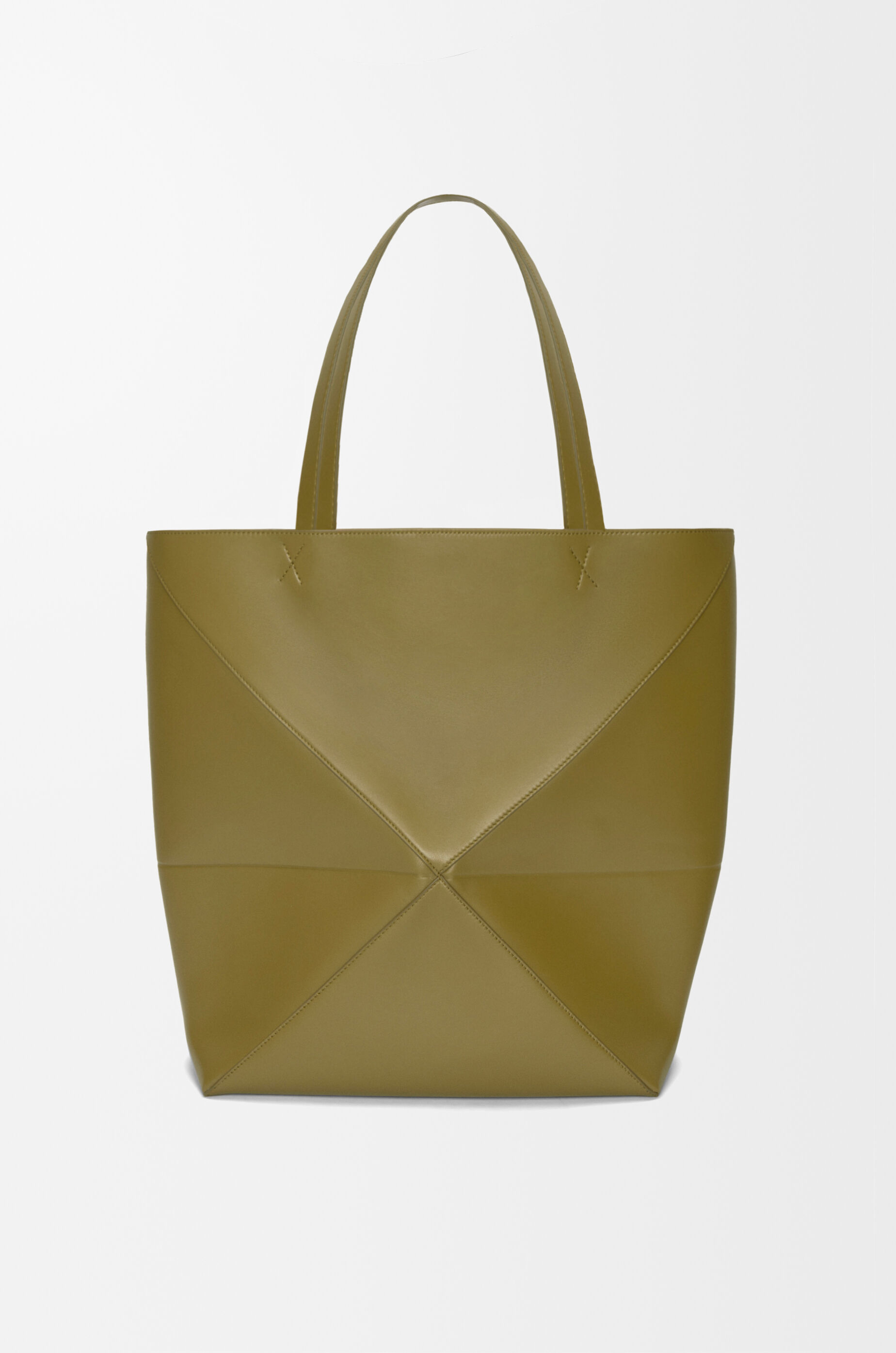 パズルフォルド トート XL（シャイニーカーフ） グリーン - LOEWE