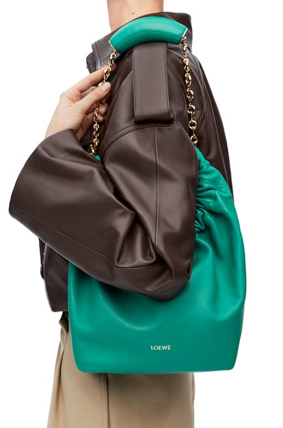 LOEWE Small Squeeze bag in nappa lambskin Emerald Green plp_rd