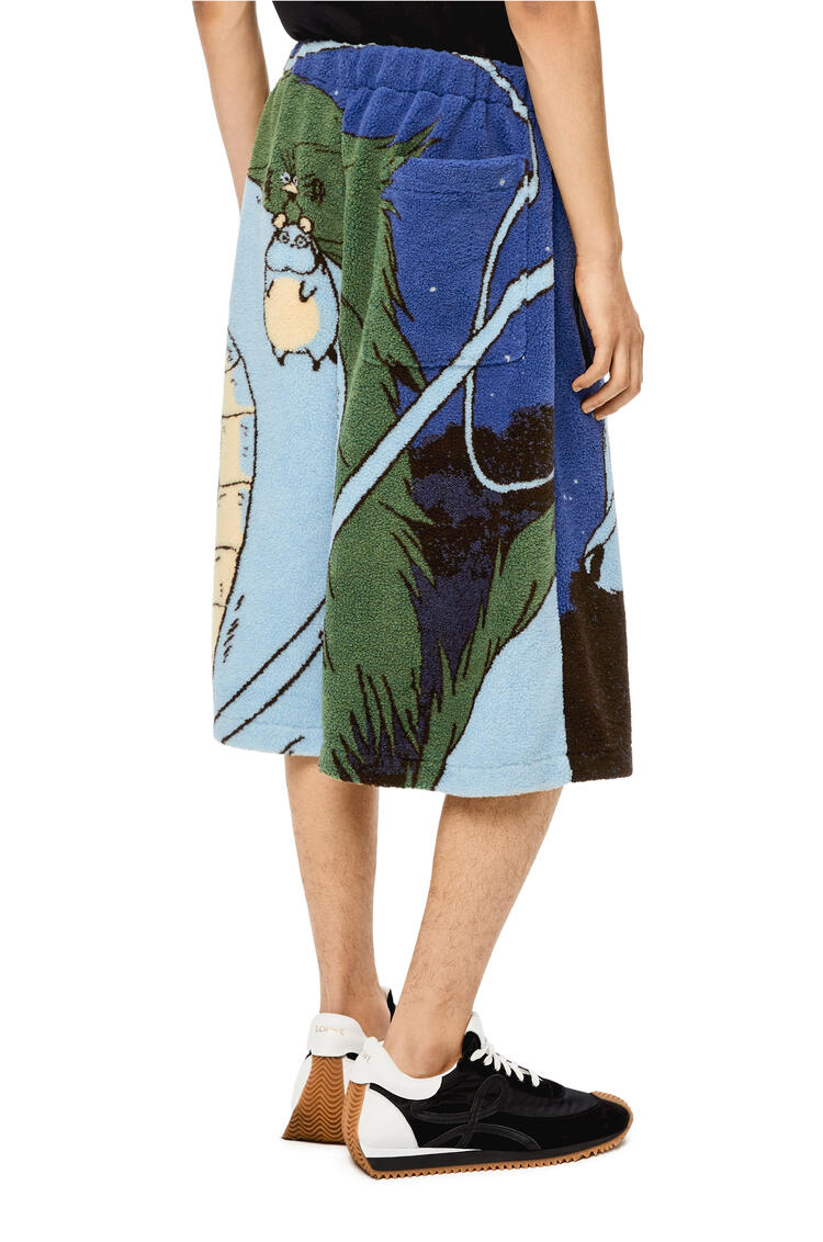 LOEWE Haku Bermuda shorts in jacquard fleece Multicolor pdp_rd