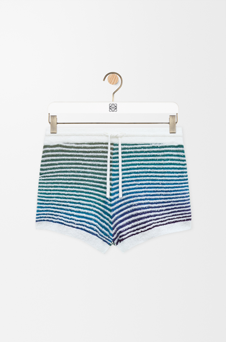 LOEWE Shorts aus Baumwollmischung Mehrfarbig/Weiß