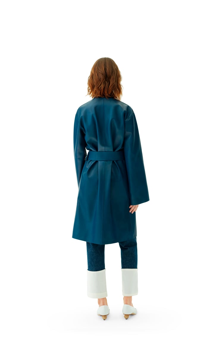 LOEWE Short coat in nappa Varsity Blue