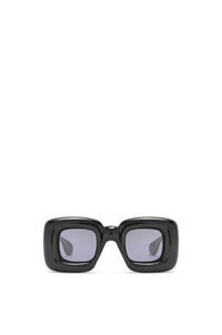 LOEWE Inflated rectangular sunglasses in acetate Black