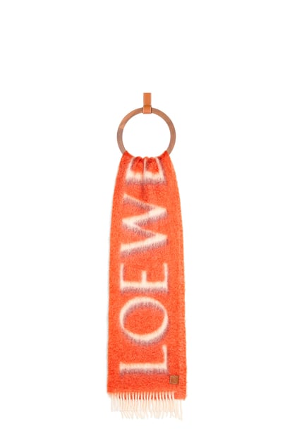 LOEWE LOEWE scarf in wool and mohair Orange/Red plp_rd