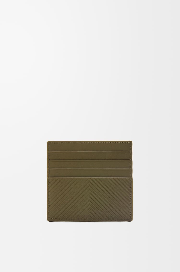 LOEWE オープン カードホルダー（テクスチャードクラシックカーフ） ダークカーキ