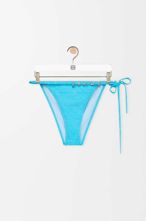 LOEWE Bikini bottom in technical jersey Turquoise