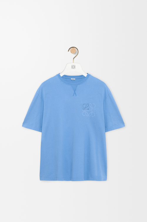 LOEWE Loose fit T-shirt in cotton Blue