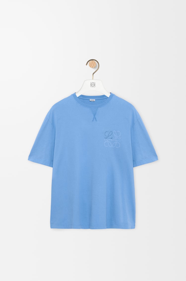 LOEWE Loose fit T-shirt in cotton Blue