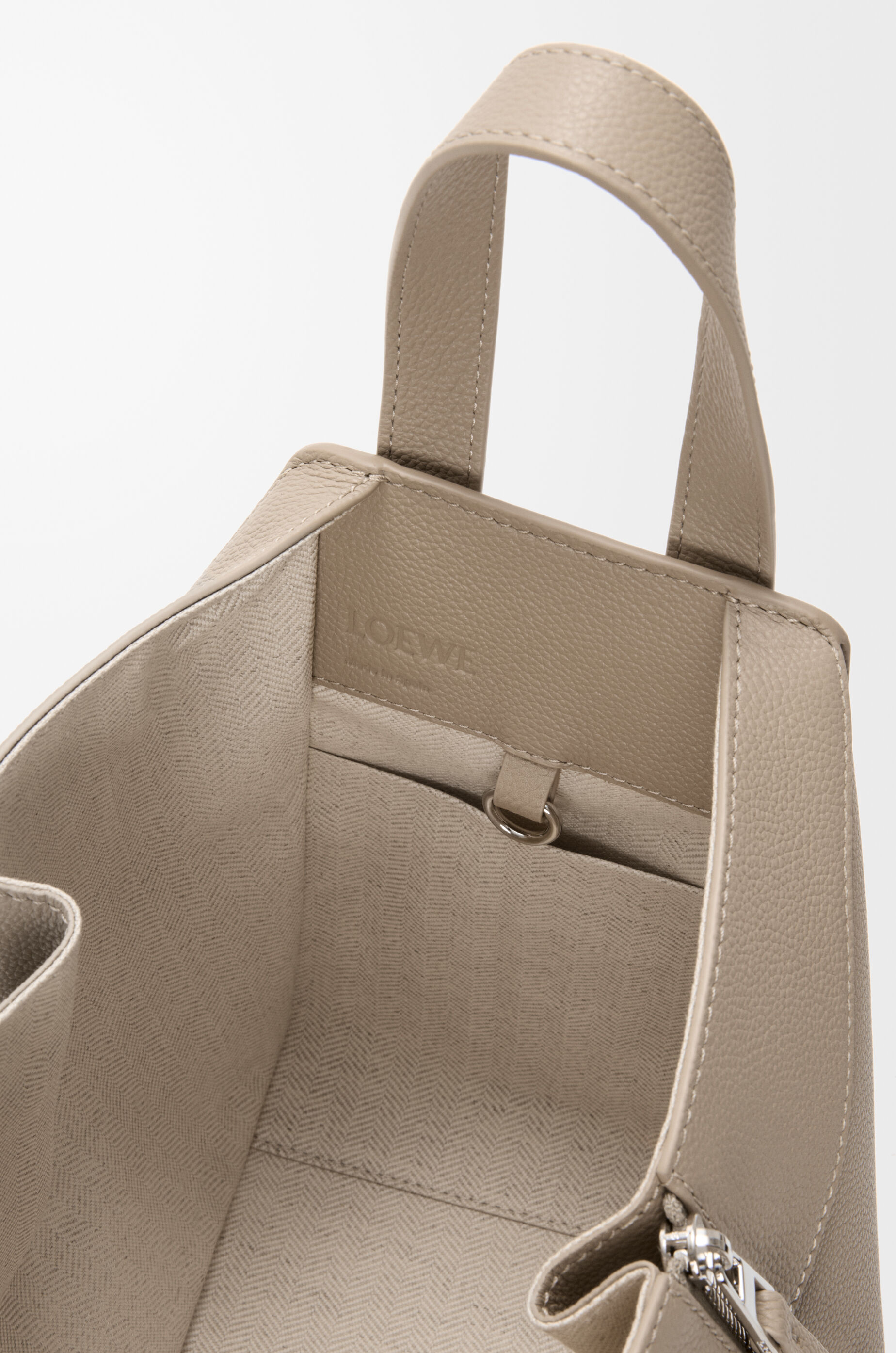 Compact Hammock bag in soft grained calfskin Brown - LOEWE USA