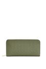LOEWE Repeat zip around wallet in embossed silk calfskin Avocado Green