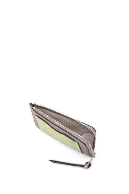 LOEWE Coin cardholder in soft grained calfskin Pearl Grey/Light Pale Green plp_rd