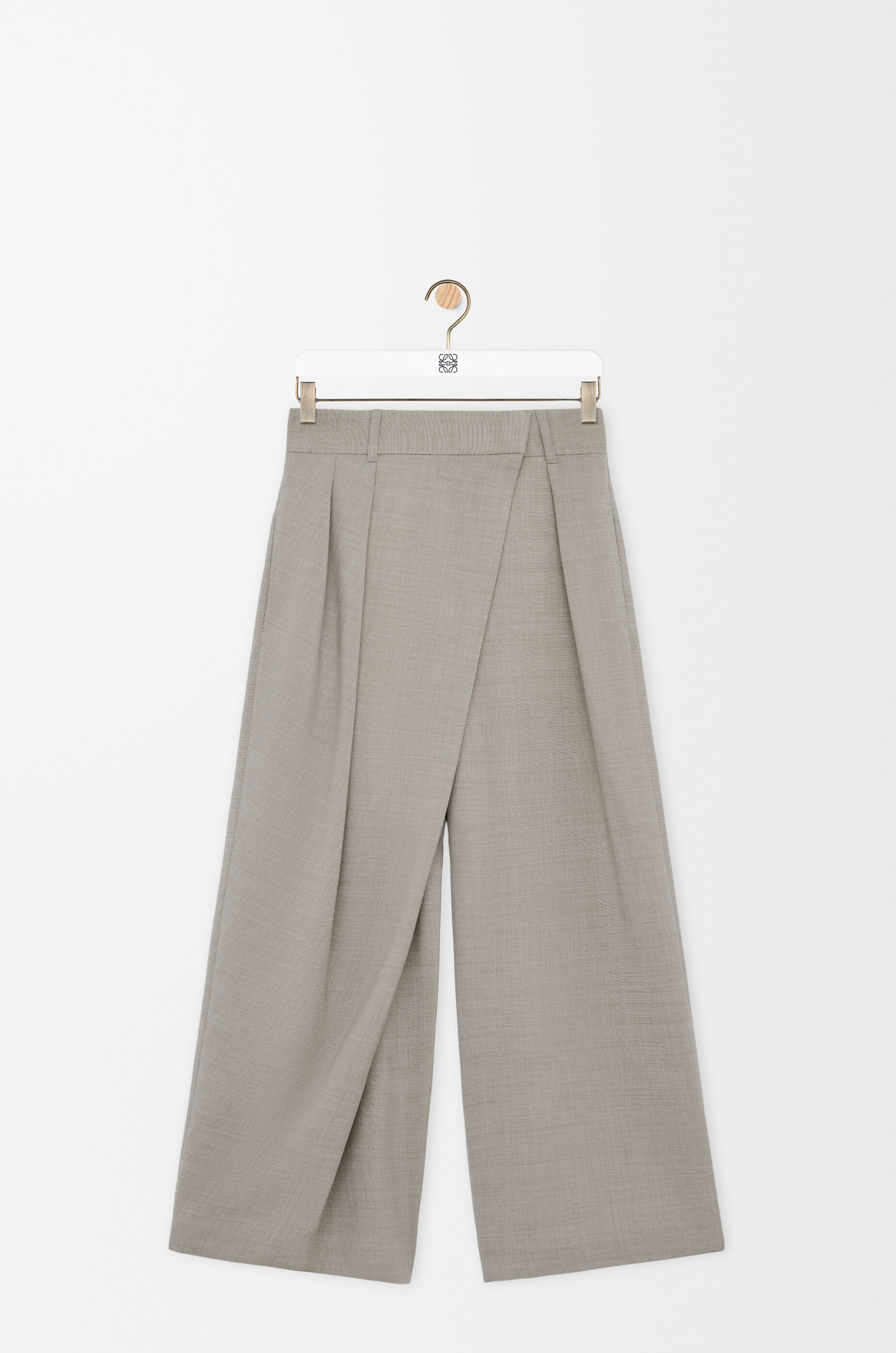 Wrap trousers in wool Beige - LOEWE