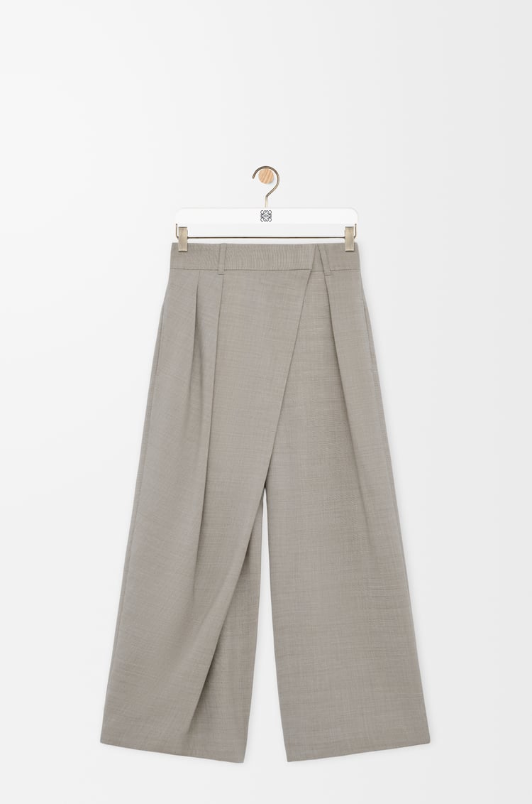LOEWE ラップ トラウザーズ（ウール） ライトベージュメランジェ