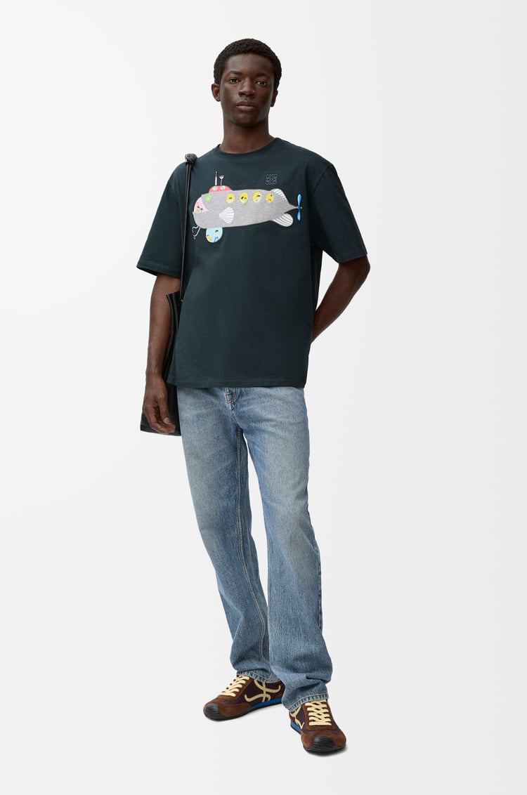 LOEWE ルーズフィット Tシャツ（コットン） ダークグリーン