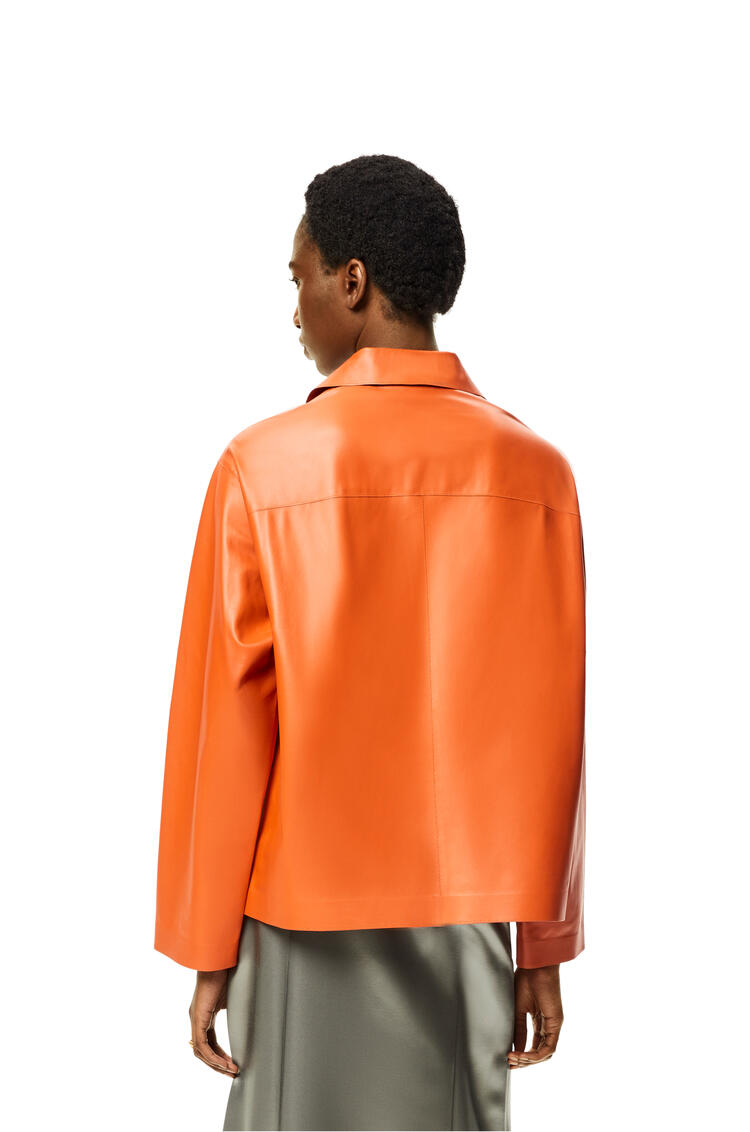 LOEWE Anagram pyjama shirt in nappa Orange
