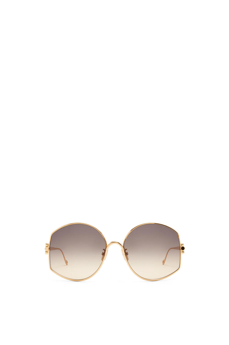 LOEWE Oversize sunglasses in metal Shiny Endura Gold/Sand pdp_rd