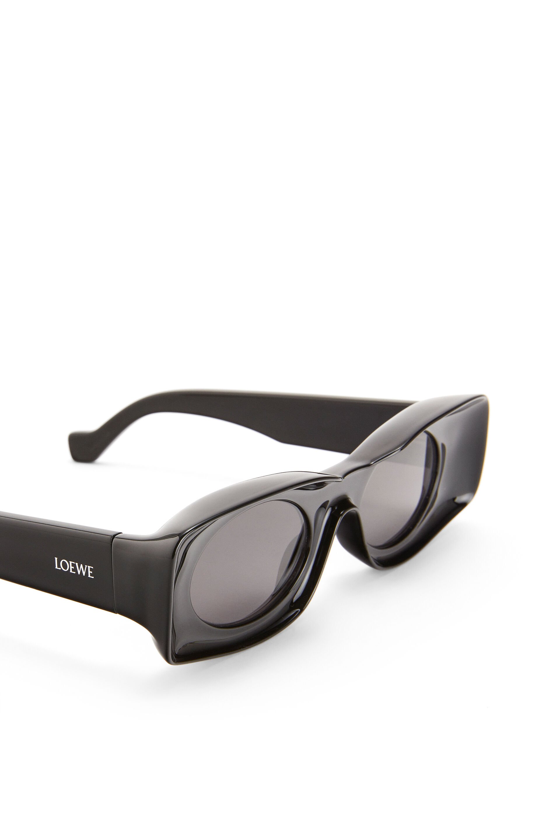 【現行品】LOEWE サングラス ブラック フレーム アナグラム メンズ サングラス/メガネ 本物の製品を販売する