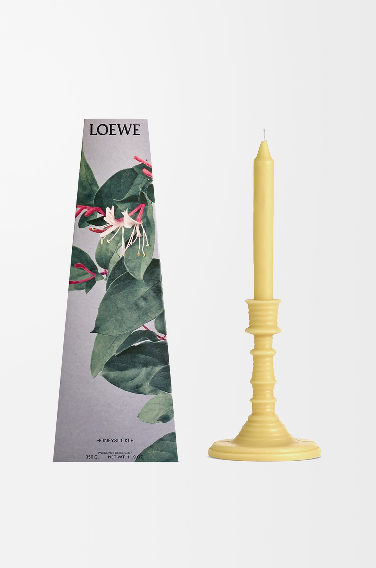 LOEWE Honeysuckle wax candleholder Yellow
