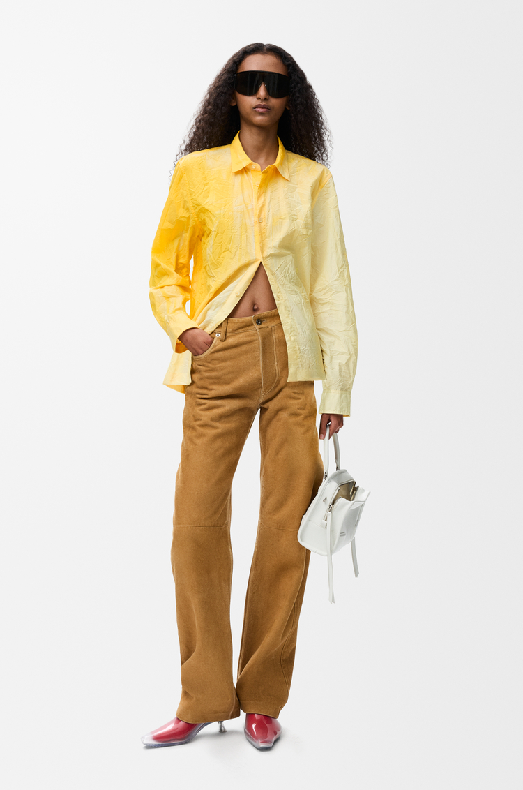 LOEWE Shirt in technical cotton Yellow