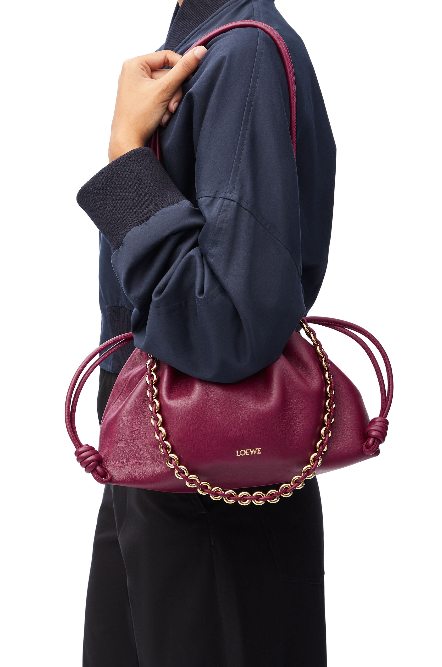 フラメンコパース ミディアム（メローナパラム） クリムゾン - LOEWE