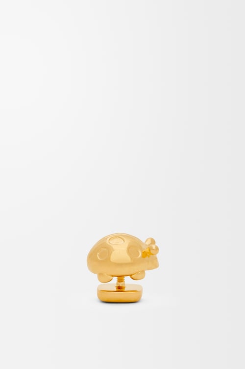 LOEWE Ladybug pin in brass Gold