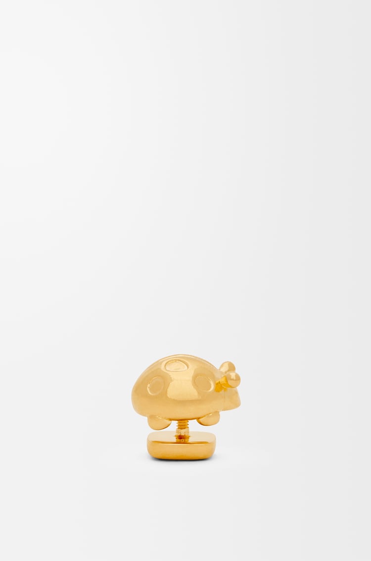 LOEWE Ladybug pin in brass Gold