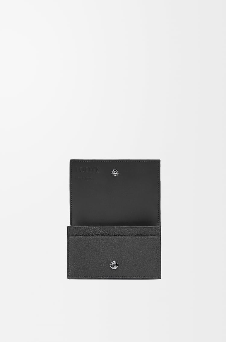 LOEWE Business cardholder in soft grained calfskin Black