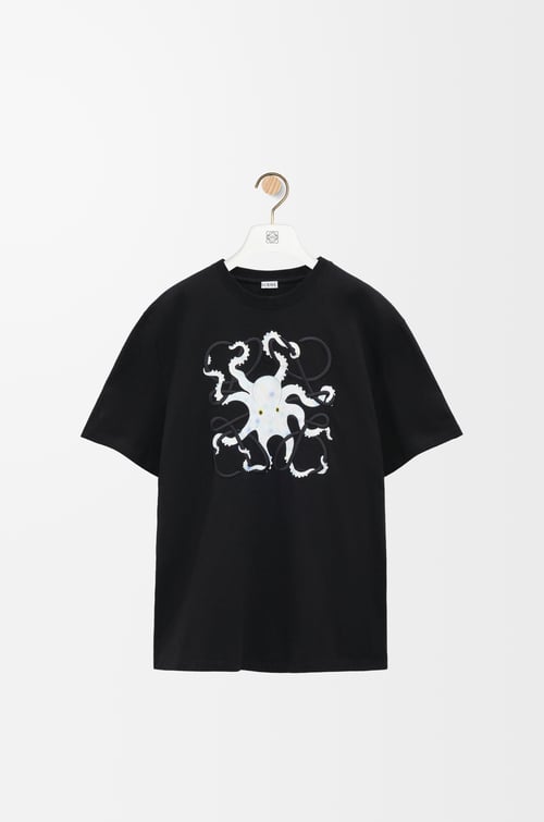 LOEWE Relaxed fit T-shirt in cotton Black