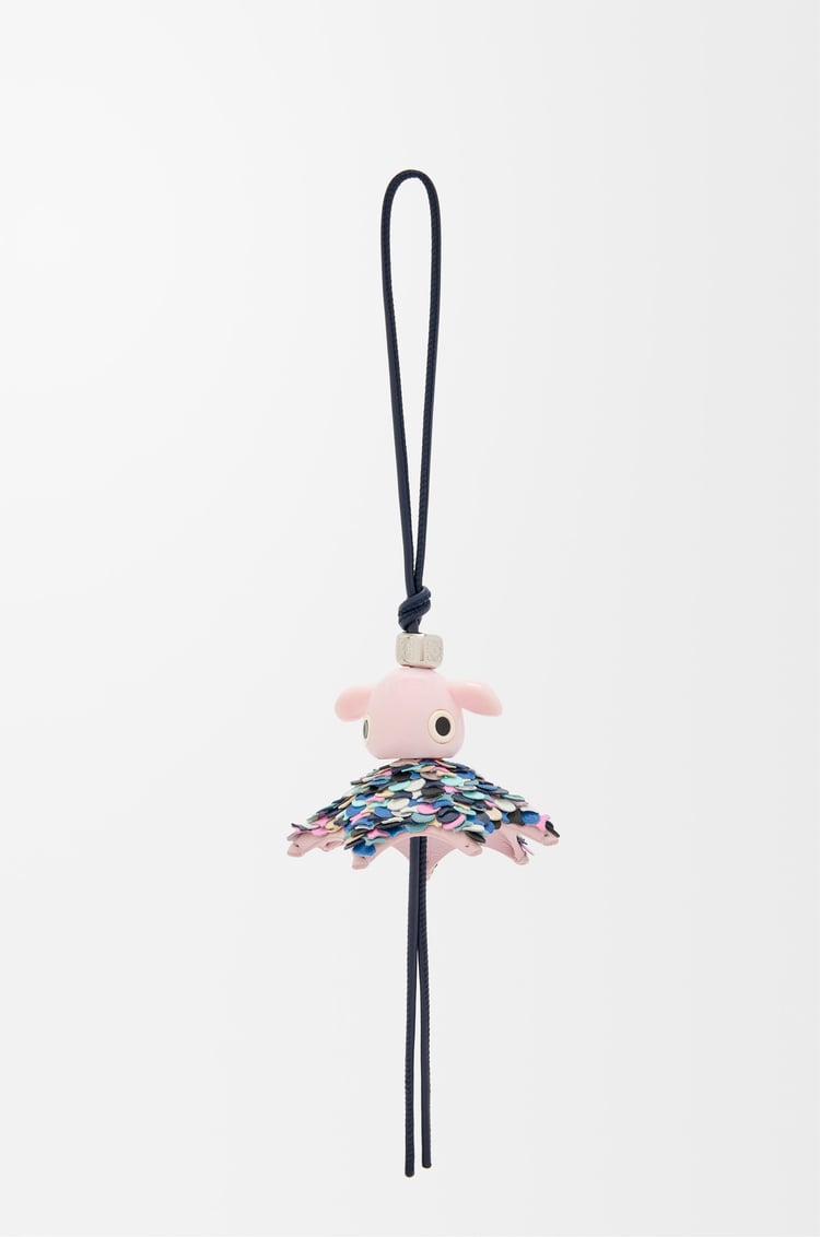 LOEWE パーティ パズ チャーム ネイビー/ライトピンク