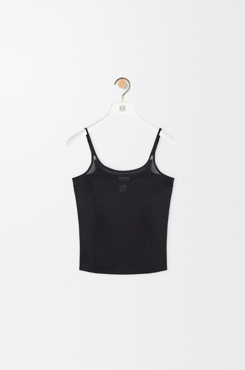 LOEWE Strappy top in technical jersey Black