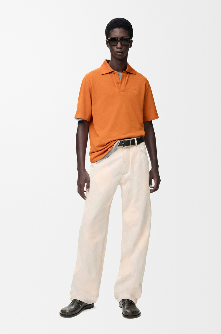 LOEWE Polo in cotton Orange