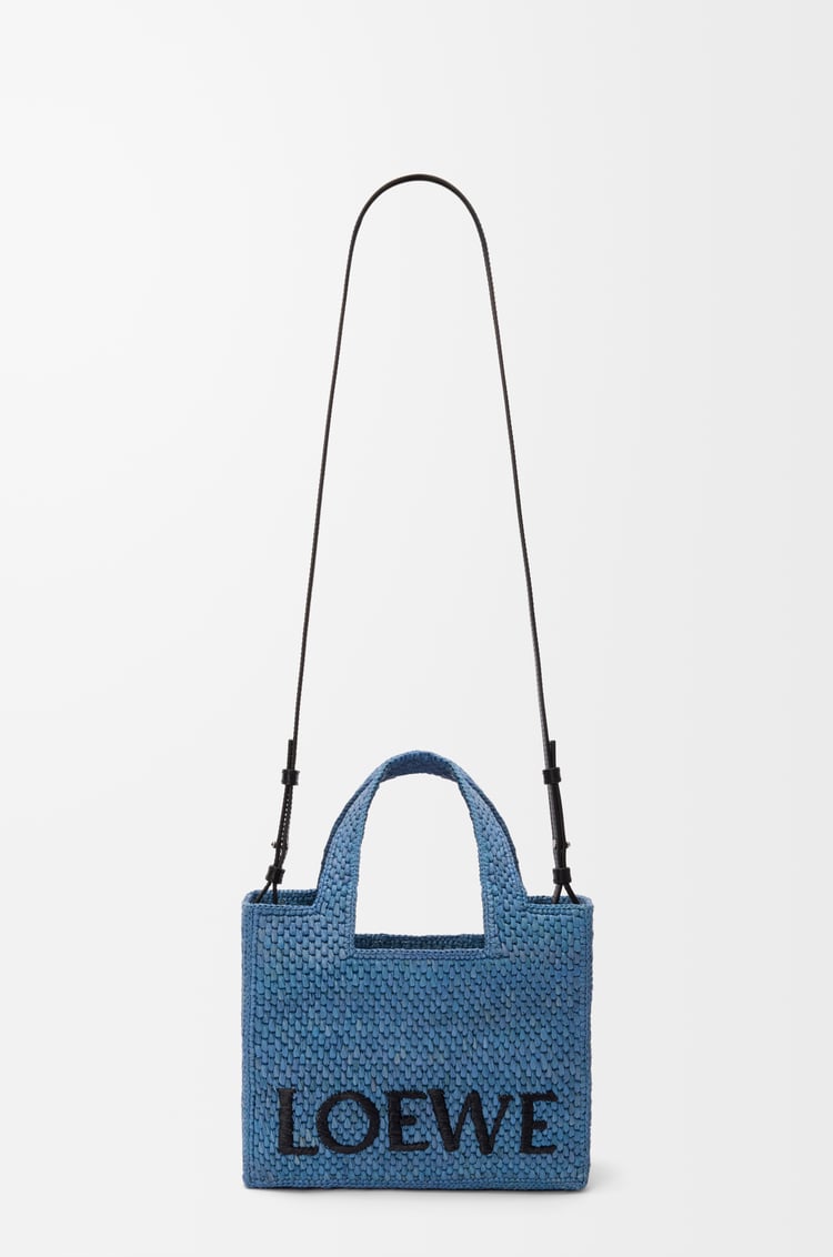 LOEWE ロエベフォント トート スモール（ラフィア） ライトブルー