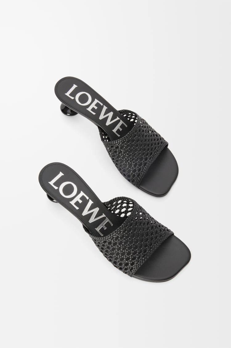 LOEWE Sandalia Toy en piel de ternera Negro