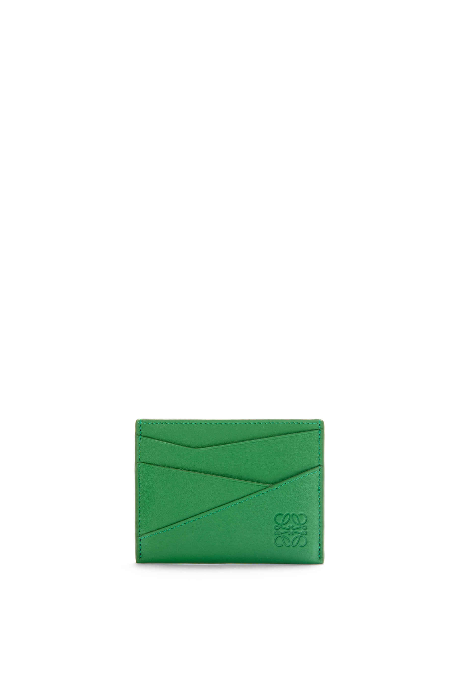 Puzzle plain cardholder in classic calfskin 黑色- LOEWE