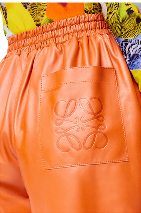 LOEWE Cropped trousers in nappa Orange plp_rd