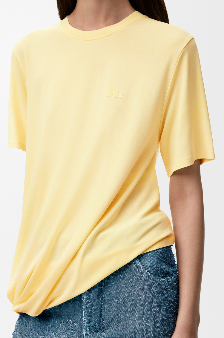 LOEWE Top aus Viskose Hellgelb