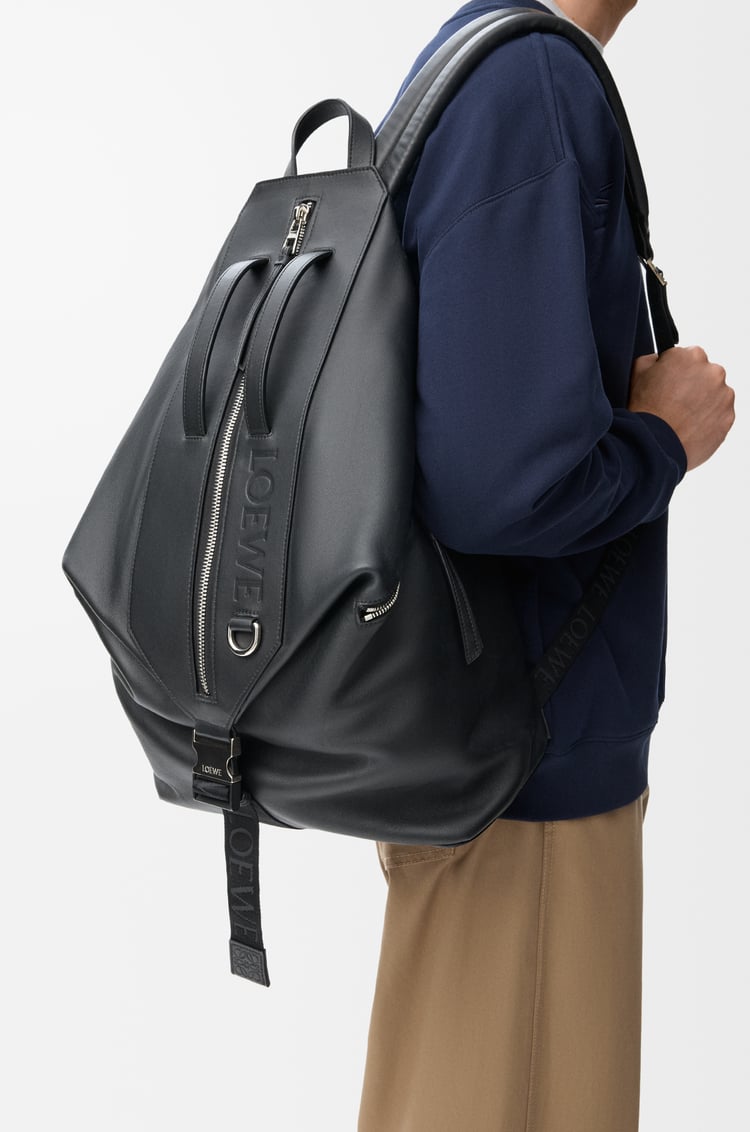LOEWE Convertible backpack in classic calfskin Black