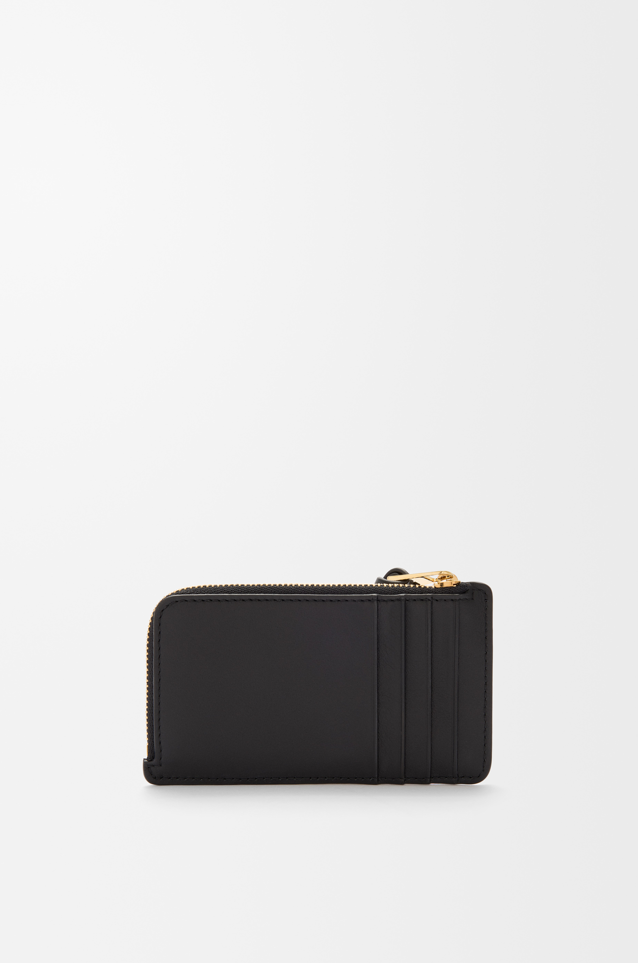 LOEWE Coin cardholder in nappa calfskin Black/Burgundy