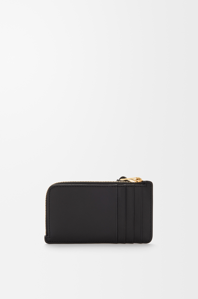 LOEWE コインカードホルダー（ナパカーフ） ブラック/バーガンディー