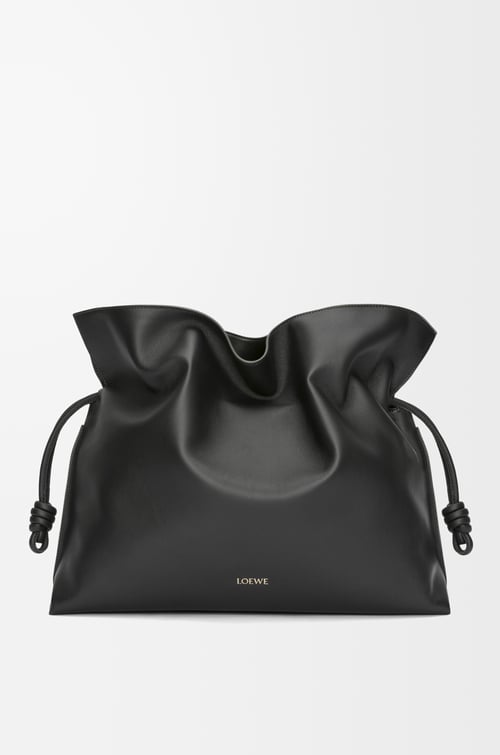 LOEWE Bolso Flamenco Clutch XL en piel napa de ternera Negro plp_rd